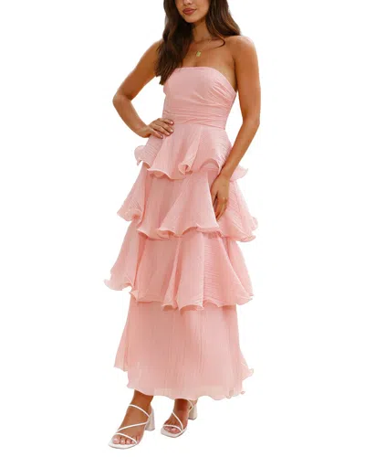 Leon Gori Maxi Dress In Pink