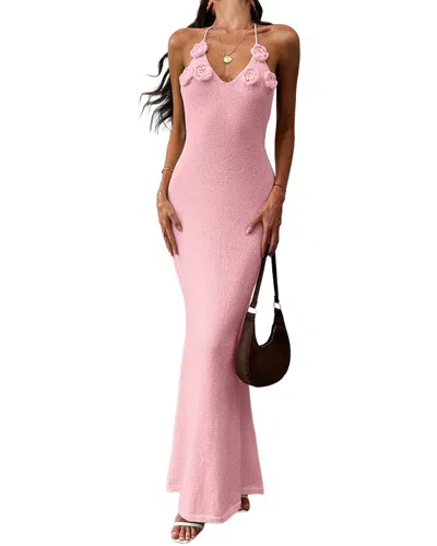 Leon Gori Maxi Dress In Pink