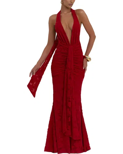 Leon Gori Maxi Dress In Red