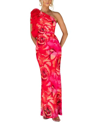 Leon Gori Maxi Dress In Red