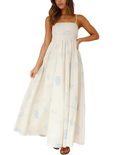 Leon Gori Maxi Dress In White