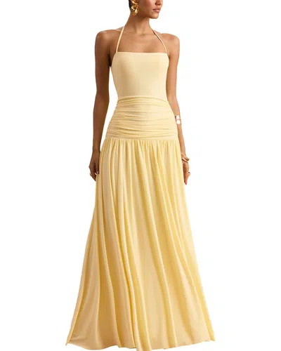 Leon Gori Maxi Dress In Yellow