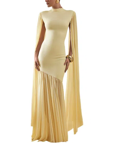 Leon Gori Maxi Dress In Yellow