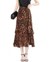 Leon Gori Maxi Skirt In Blue