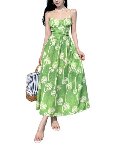Leon Gori Midi Dress In Green