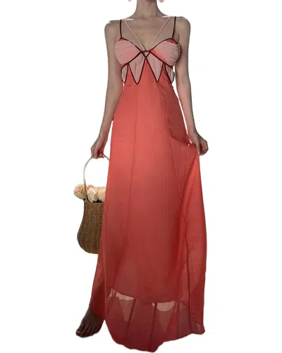 Leon Gori Midi Dress In Red