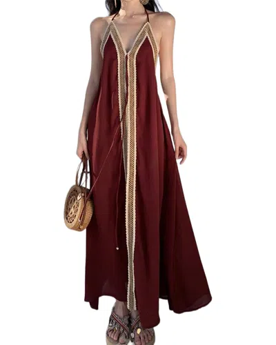Leon Gori Midi Dress In Red