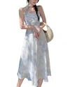 Leon Gori Midi Dress In Multi