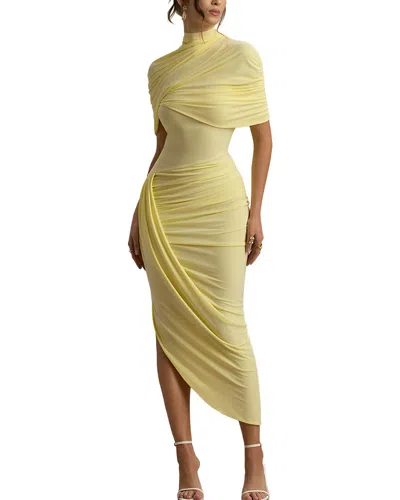 Leon Gori Midi Dress In Yellow