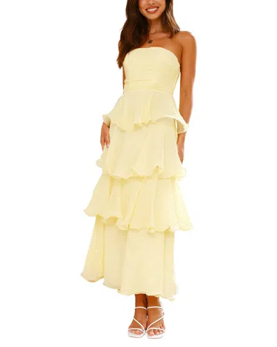 Leon Gori Midi Dress In Neutral