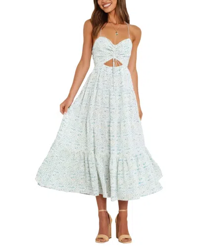 Leon Gori Midi Dress In Blue