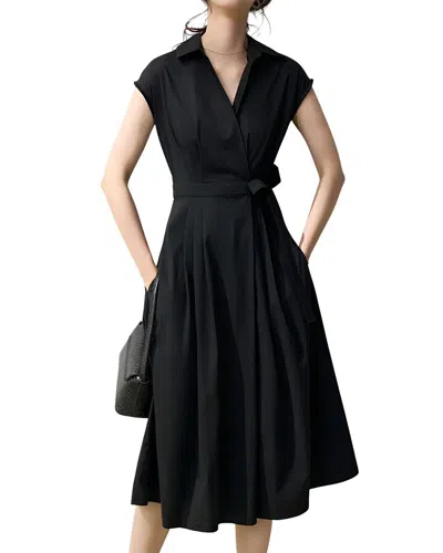 Leon Gori Midi Dress In Black