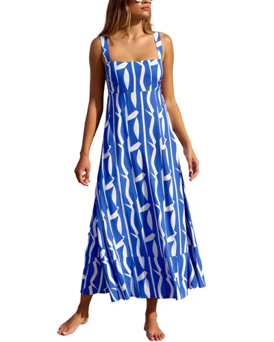 Leon Gori Midi Dress In Blue