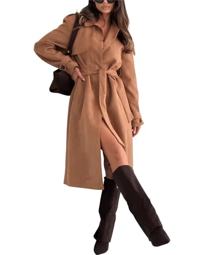 Leon Gori Midi Dress In Brown