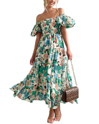 Leon Gori Midi Dress In Green