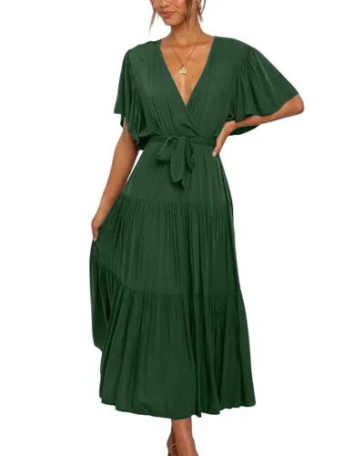 Leon Gori Midi Dress In Green