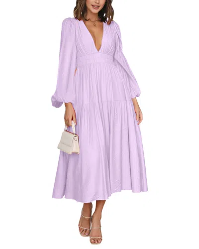 Leon Gori Midi Dress In Lilac