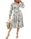 Leon Gori Midi Dress In Multi