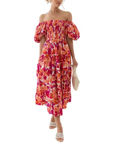 Leon Gori Midi Dress In Multi