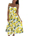 Leon Gori Midi Dress In Multi
