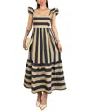 Leon Gori Midi Dress In Multi