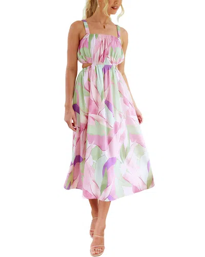 Leon Gori Midi Dress In Pink