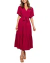 Leon Gori Midi Dress In Red