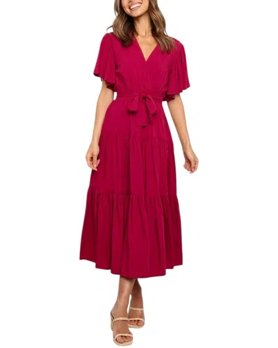 Leon Gori Midi Dress In Red