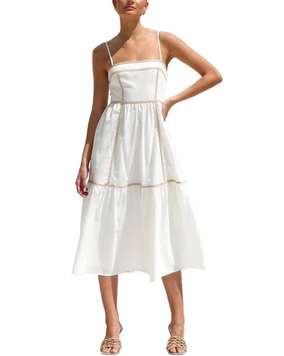 Leon Gori Midi Dress In White