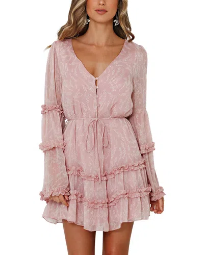 Leon Gori Mini Dress In Transparent
