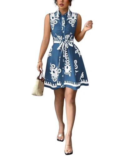 Leon Gori Mini Dress In Blue