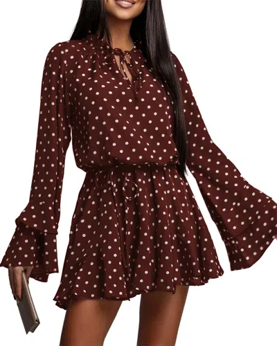 Leon Gori Mini Dress In Brown