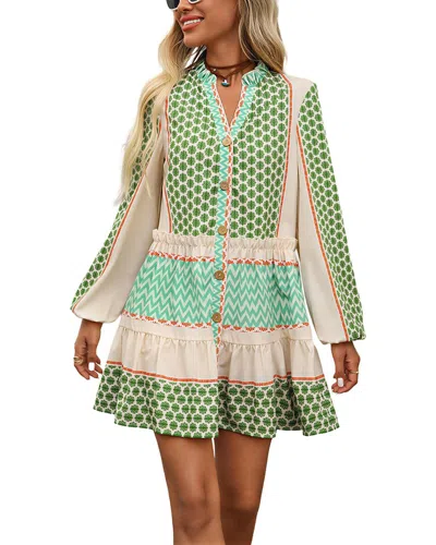 Leon Gori Mini Dress In Green