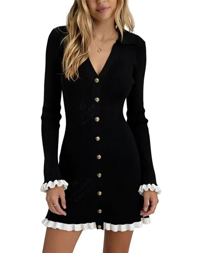 Leon Gori Printed Maxi Dress In Black