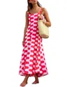 Leon Gori Printed Maxi Dress In Red