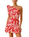 Leon Gori Printed Mini Dress In Multi