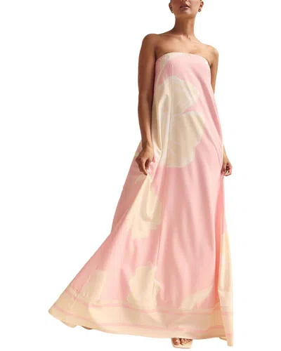 Leon Gori Printed Sleeveless Maxi Dress In Pink
