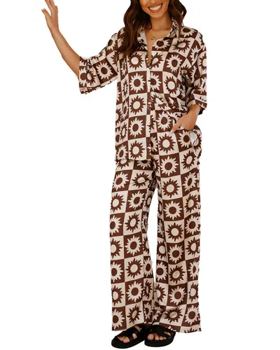 Leon Gori Shirt & Pant Set In Multi