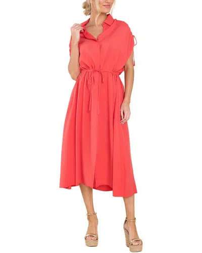 Leon Gori Shirtdress In Pink