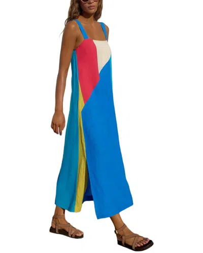 Leon Gori Sleeveless Maxi Dress In Blue