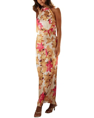 Leon Gori Sleeveless Maxi Dress In Neutral