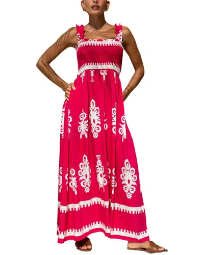 Leon Gori Sleeveless Maxi Dress In Red