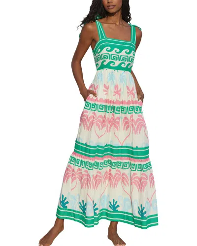 Leon Gori Sleeveless Maxi Dress In Green