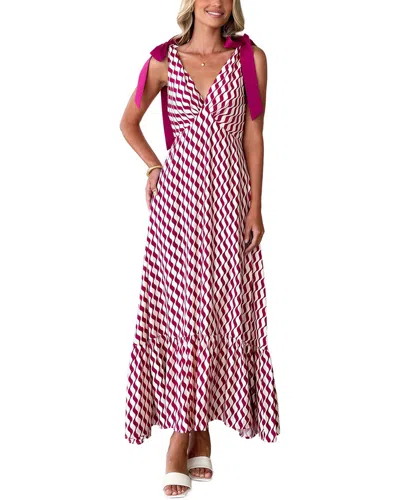 Leon Gori Sleeveless Maxi Dress In Pink