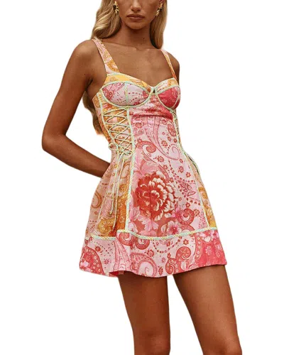 Leon Gori Sleeveless Mini Dress In Multi