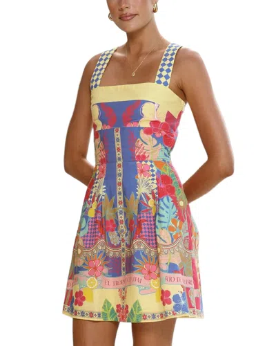 Leon Gori Sleeveless Mini Dress In Animal Print