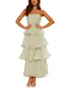 Leon Gori Solid Maxi Dress In White