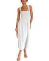 Leon Gori Solid Midi Dress In White