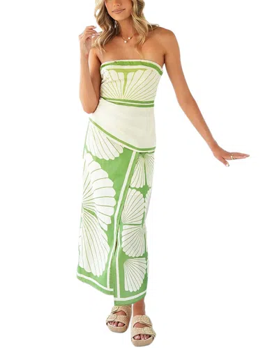 Leon Gori Top & Skirt Set In Green