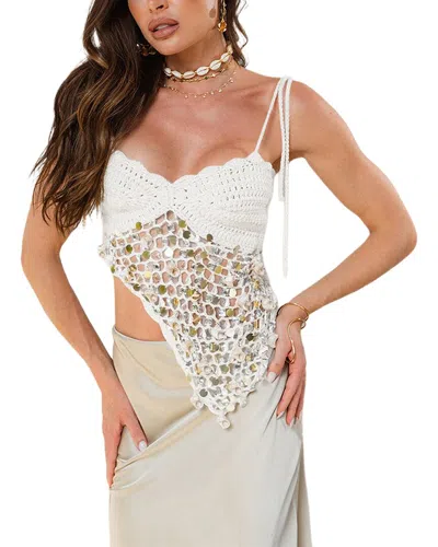 Leon Gori Top In White